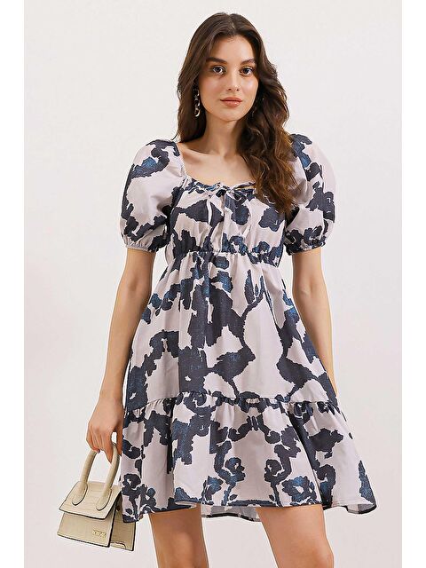 Bigdart 2351 Kloş Poplin Elbise - D. Siyah - S000089476-22238