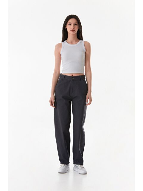 Fullamoda Fermuarlı Yüksek Bel Gabardin Şalvar Pantolon - S000322298-33408