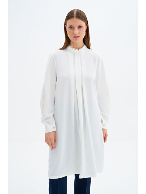 AKER Yaka Dantel Detaylı Tunik - S000481596-19965