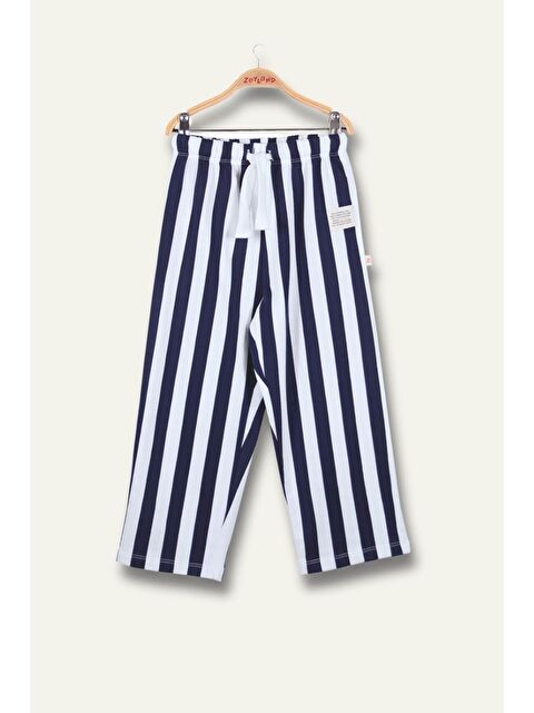 ZEYLAND Unısex Çocuk Çizgili Pantolon - Lacivert Çizgili - S000363008-21164