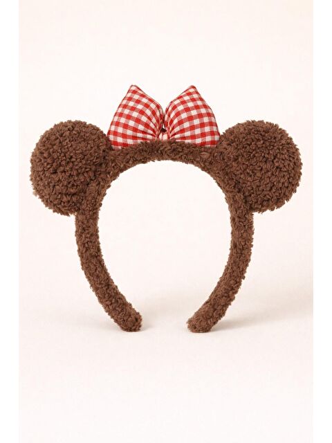 Katia And Bony Pötikareli Fiyonklu Kulaklı Taç Kahverengi