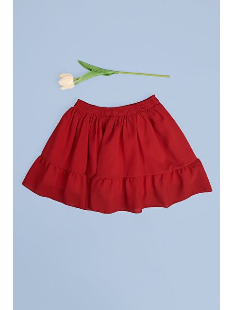 Fullamoda 23 Nisan Beli Lastikli Katlı Kız Çocuk Etek