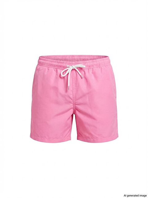 Bonbon Erkek Cepli Ve Astarlı Deniz Şortu Pembe Renk Bb2360