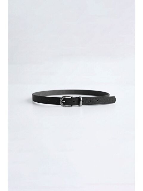 Abluka Online Erkek Metal Tokalı İnce Kemer Siyah