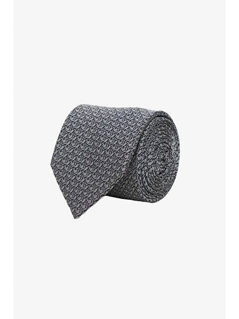 Altınyıldız Classics Erkek Gri Desenli İpek Kravat