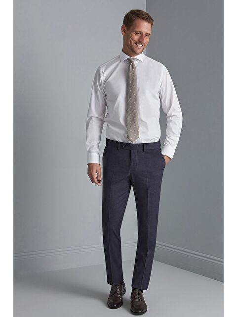 igs Lacivert Rahat Kalıp Normal Bel Düz Pantolon - S000490484-21164