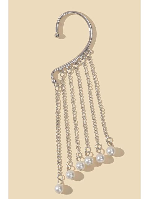 New Obsessions İnci Sallantılı Ear-Cuff Kulak Aksesuarı - S000225735-18105