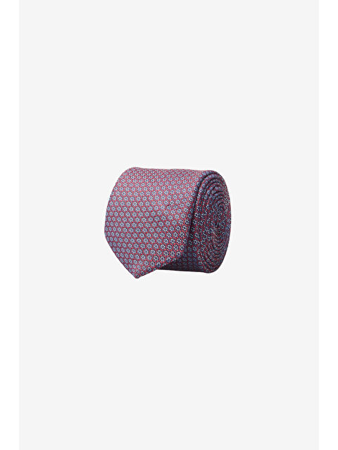 Altınyıldız Classics Erkek Bordo-Gri Desenli Kravat