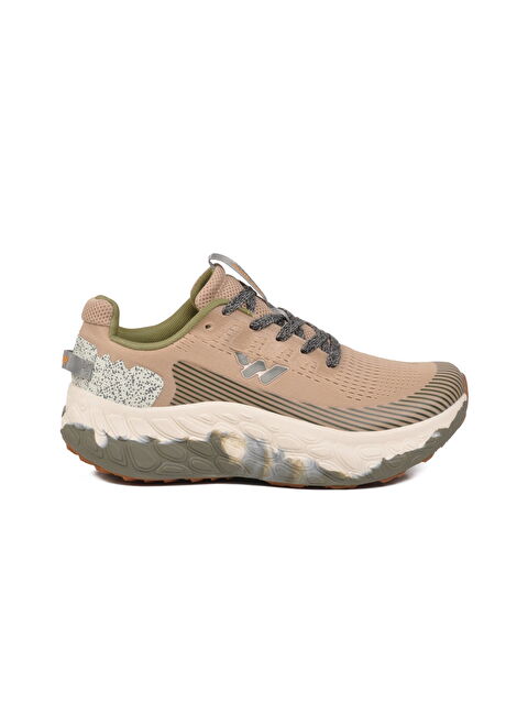 Walkway Bej Fileli Hafif Esnek Hafızalı Taban Unisex Spor Ayakkabı Flystep G