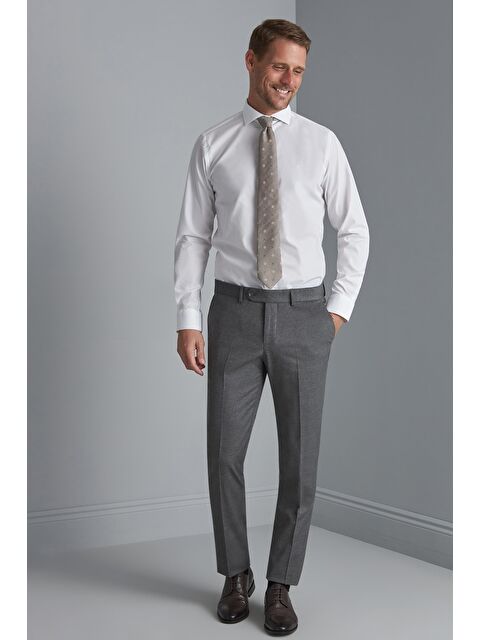 igs Gri Rahat Kalıp Normal Bel Düz Pantolon - S000490484-20600