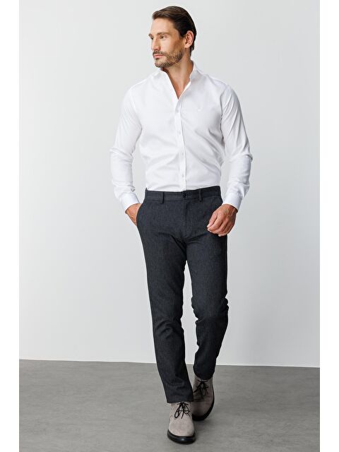 igs Erkek Sİyah  / Rahat Kalip Std Pantolon - S000490485-19351