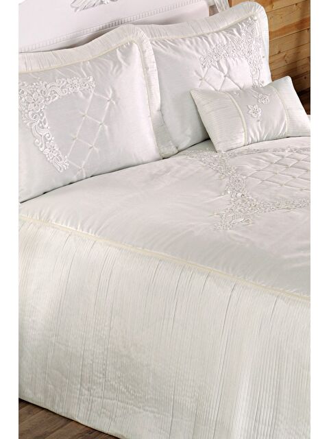 İrya Almina Çift Kişilik Yatak Örtüsü Ekru - S000503605-19965