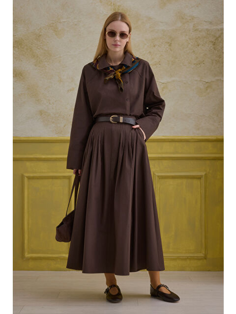 HE-QA %100 Pamuk Etek Kahve - S000524614-19413