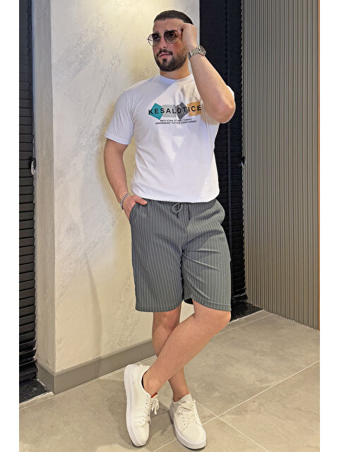 Mishar İtalia Erkek Bisiklet Yaka Baskılı Tişört - S000361412-20063