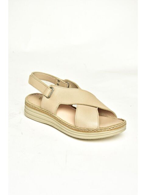 Fox Shoes U5552405 Bej Kadın Sandalet - S000356725-19928