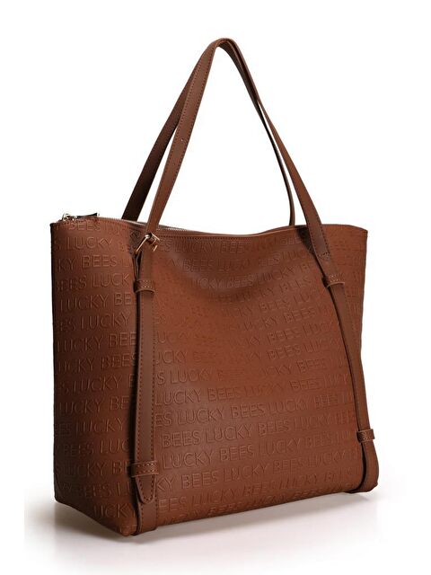 Lucky Bees Desenli Kadın El ve Omuz Çantası - S000114307-14955