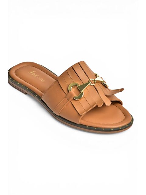 Fox Shoes Taba Kadın Terlik Y291873003