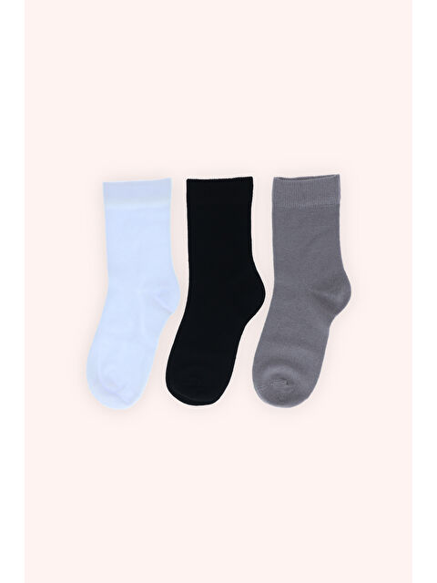 Panço Unisex Kaydırmaz Tabanlı Soket Çorap Seti - S000524627-23173