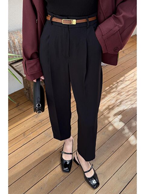 Lamelif Havuç Pantolon Siyah - S000518335-19351