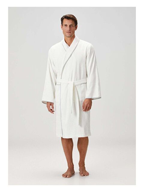 İrya Dolce Bambu Erkek Bornoz Mavi - S000503615-17234