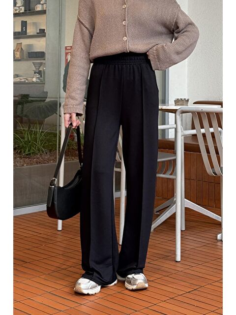 Lamelif Çıma Detaylı Pantolon Siyah - S000518336-19351