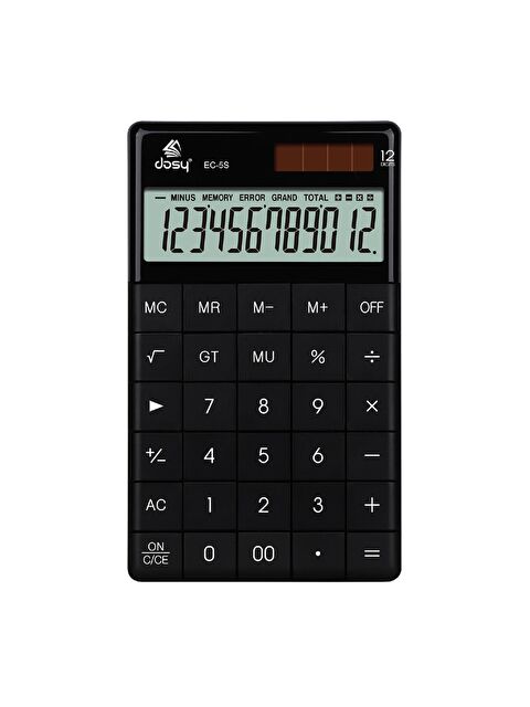 Dosy 12 Hane Orta Boy Masaüstü Hesap Makinesi Siyah (EC-5S) - S000212281-19351