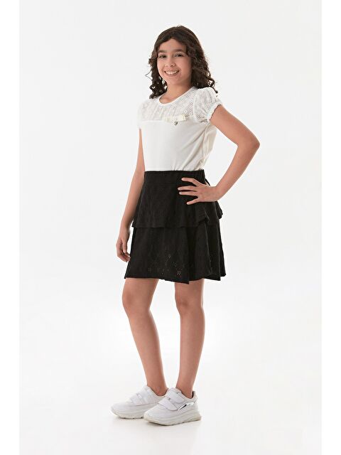 Fullamoda Dantelli Fırfırlı Kız Çocuk Etek - S000380815-19351