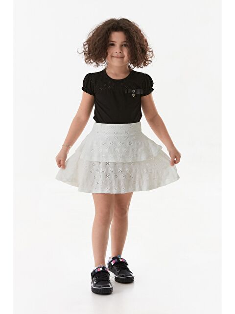 Fullamoda Dantelli Fırfırlı Kız Çocuk Etek - S000380816-20063