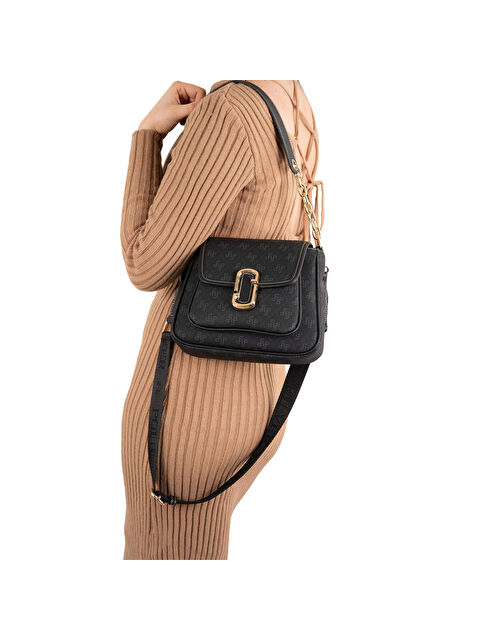 Silver Polo Kadın Çapraz Çanta 1147-46101 SILVER POLO ÇAPRAZ BAYAN ÇANTASI M178 SİYAH-MAT SİYAH - S000507394-19351