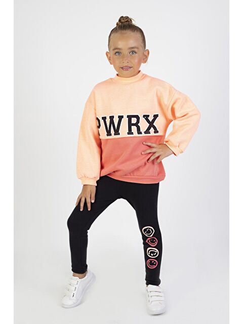 Miss Tuffy Kız Çocuk Üç İplik Kumaş Kalınlık Baskılı Örme Basic Alt Üst Takımı 6-9 yai - S000164703-24085