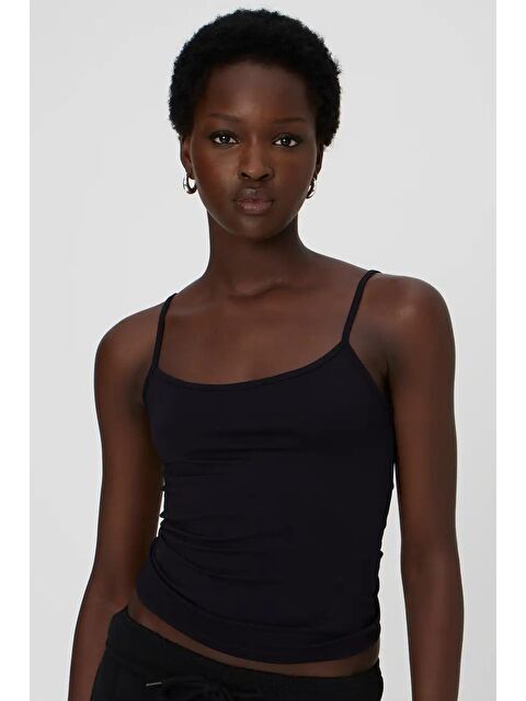 Madmext Siyah Askılı Basic Kadın Atlet Mg2094 - S000197671-19351