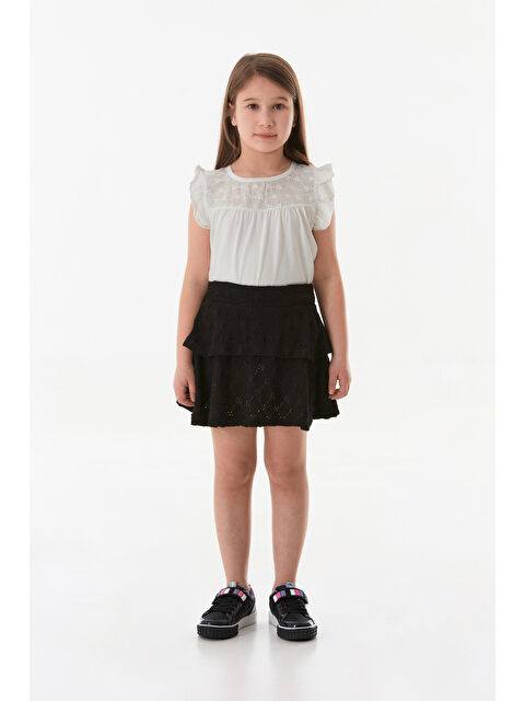 Fullamoda Dantelli Fırfırlı Kız Çocuk Etek - S000380816-19351