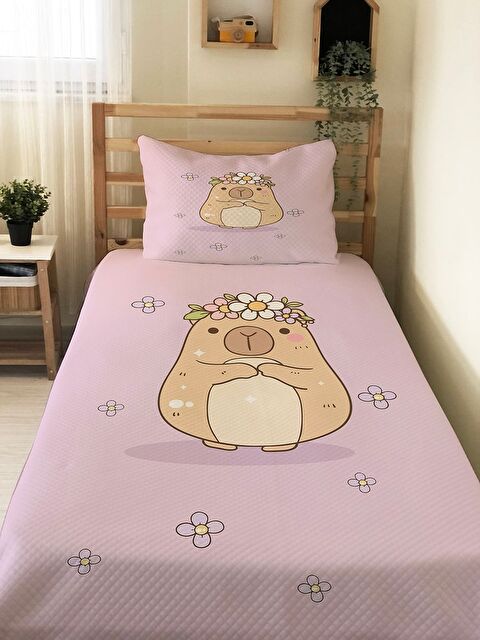 Evmila Desenli Tek Kişilik Pike    160x220 cm - S000374481-23173