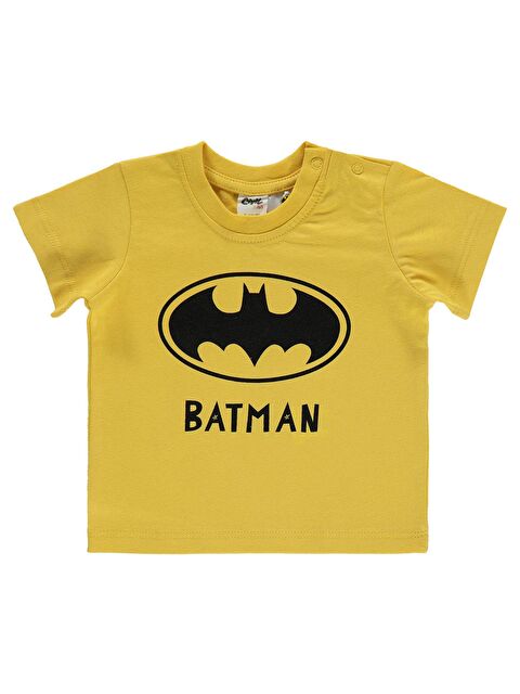 Civil Batman Erkek Bebek Tişört 6-18 Ay Hardal - S000203878-7379