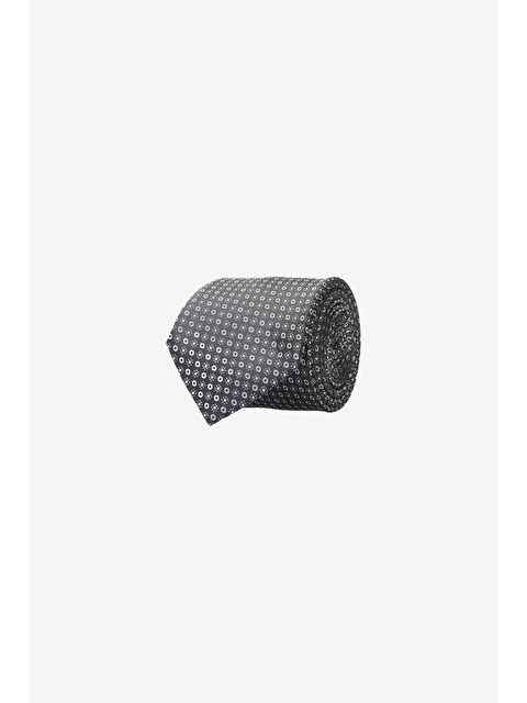 Altınyıldız Classics Erkek Siyah-Beyaz Desenli Kravat