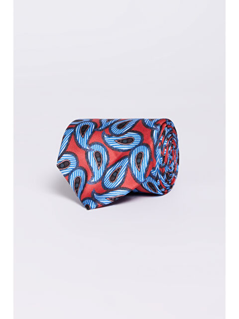 Altınyıldız Classics Erkek Mavi Desenli Kravat