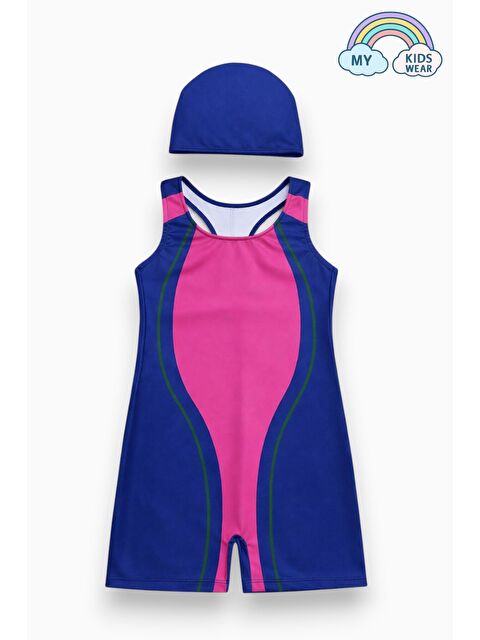 My Kids Wear Kız Çocuk Deniz Yüzücü Mayoları 5-16 Yaş 12623 - S000518104-6346