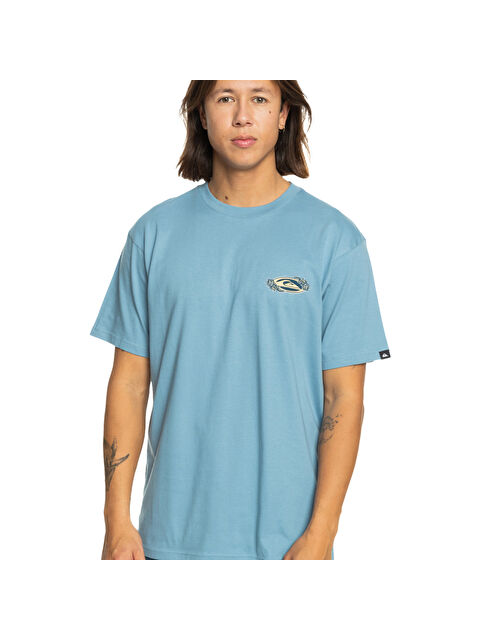 Quiksilver Tc Snap Erkek Mavi Tişört - S000489091-17234