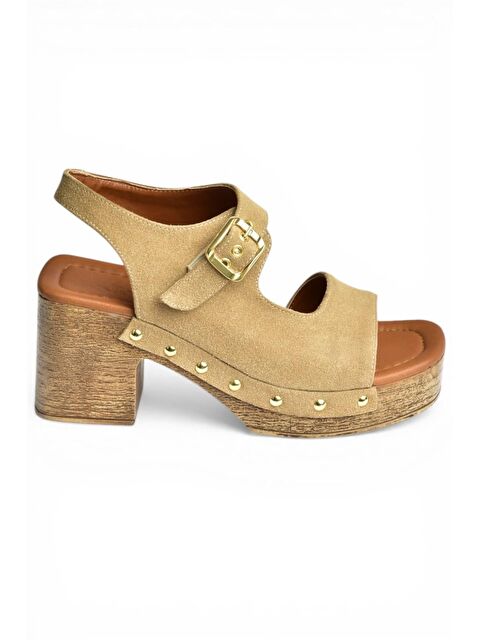 Fox Shoes Bej Kadın Topuklu Ayakkabı Y996793502