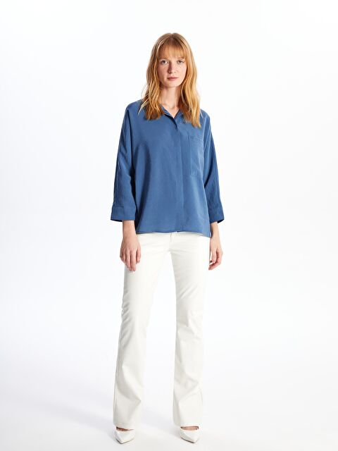 KOOR Kadın Mavi Gömlek 	 Bg86-1