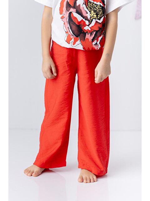 ZEYLAND Kız Çocuk Dokuma Viskon Düz Pantolon - S000315236-20045