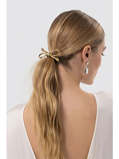 Katia And Bony Gold Fiyonk Aksesuarlı Lastik Toka