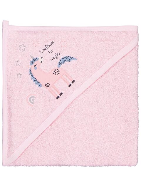 Civil Baby Nakışlı Havlu - Pembe Standart - S000503638-20024