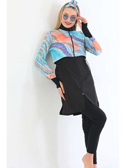 Remsa Mayo Tam Kapalı Tesettür Mayo 2322 Pera Mermer - S000357812-19351