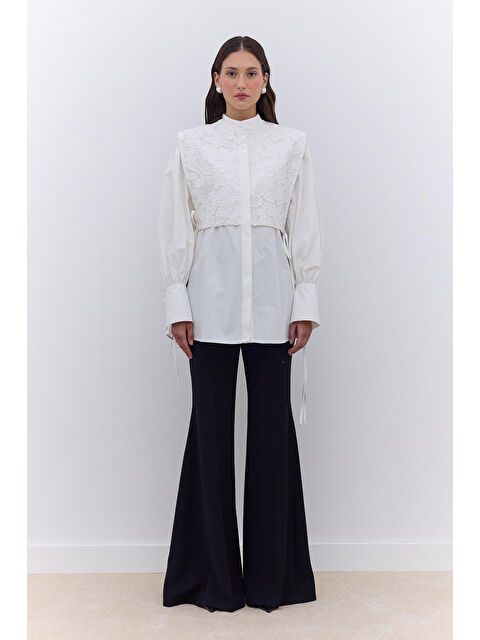 Manuka Lımıted Edıtıon Dantel Tunik Ekru - S000259330-19965