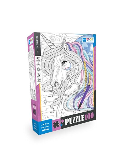 Blue Focus 100 Parça Coloring Puzzle -  () - S000067507-23173
