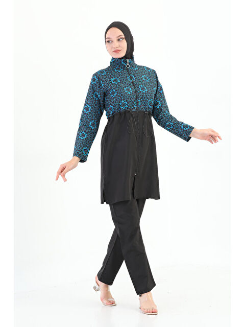 Remsa Mayo Paraşüt Tam Kapalı Tesettür Mayo Nida 2103 Yeşil - S000357814-18194