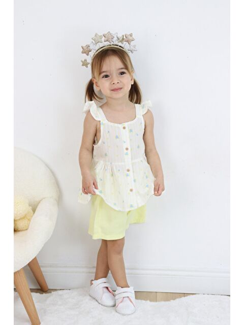 Harika Kids Kız Çocuk Gömlekli Şortlu Takım - S000174567-19965