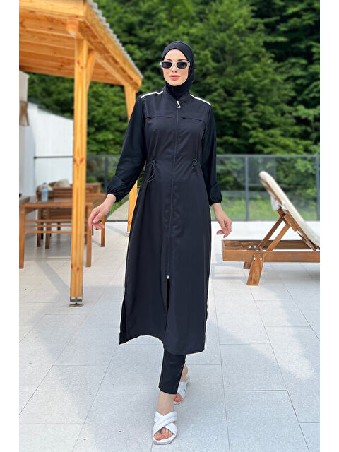 Remsa Mayo Tam Kapalı Uzun Boy Tek Mayo Üst 2351 Siyah - S000357818-19351