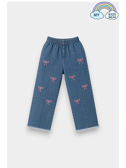 My Kids Wear Kız Çocuk Rahat Kesim Jean Pantolon 2-7 Yaş 12350 - S000487281-17437